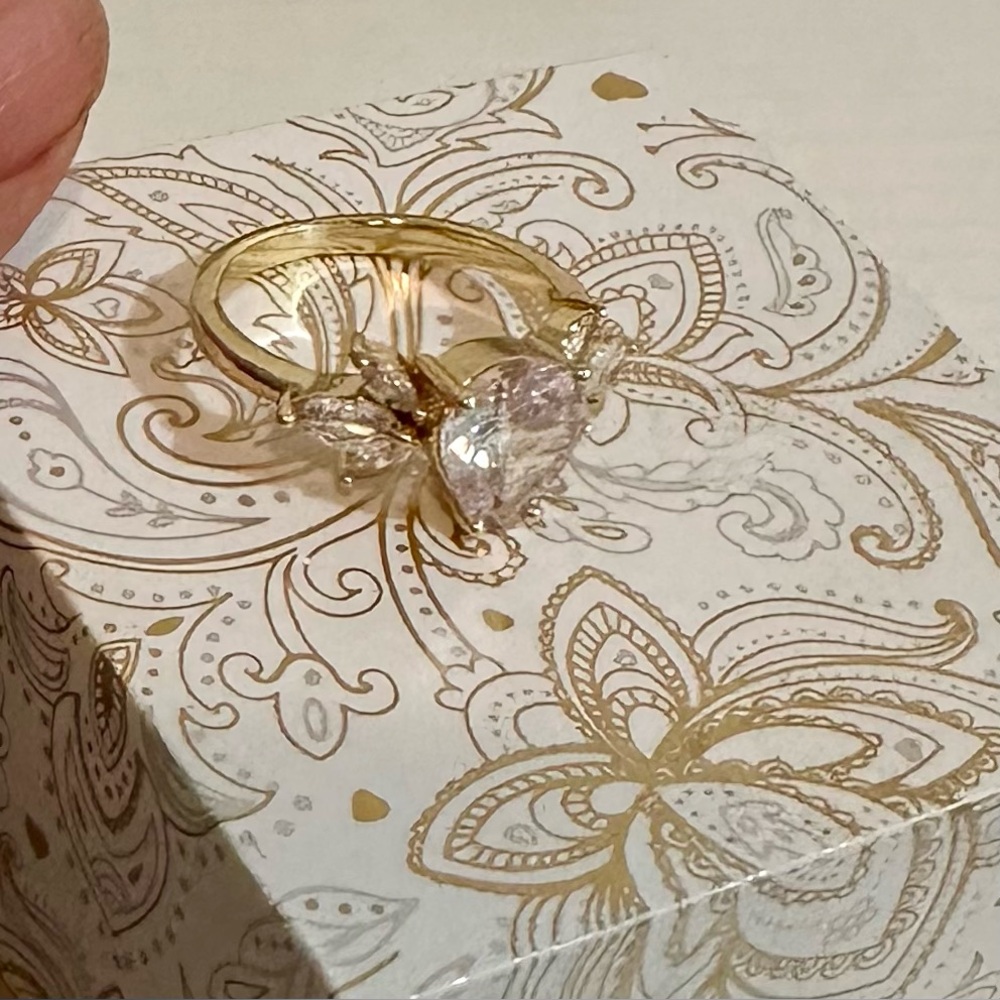 Carter's gold plated Women's Ring with Crystal Details